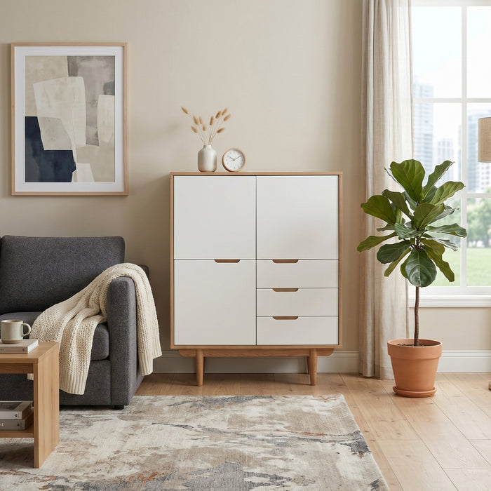 Alder Highboard – 3 Doors, 3 Drawers