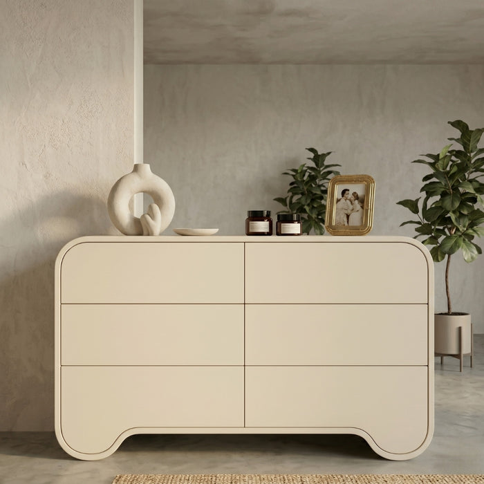 Blanc 6 Drawers Chest