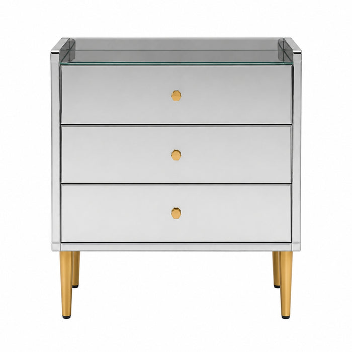 Astoria Mirrored 3 Drawers Chest