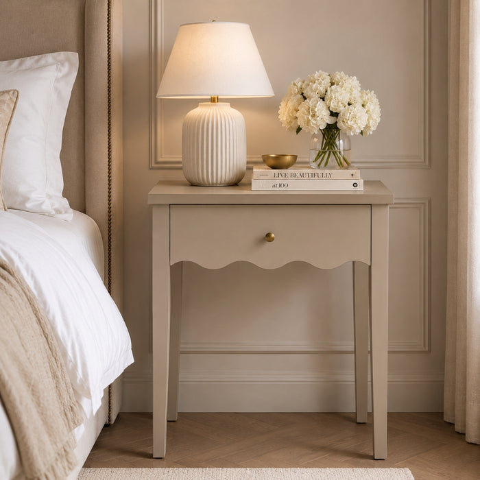 Cove Side Table with Drawer