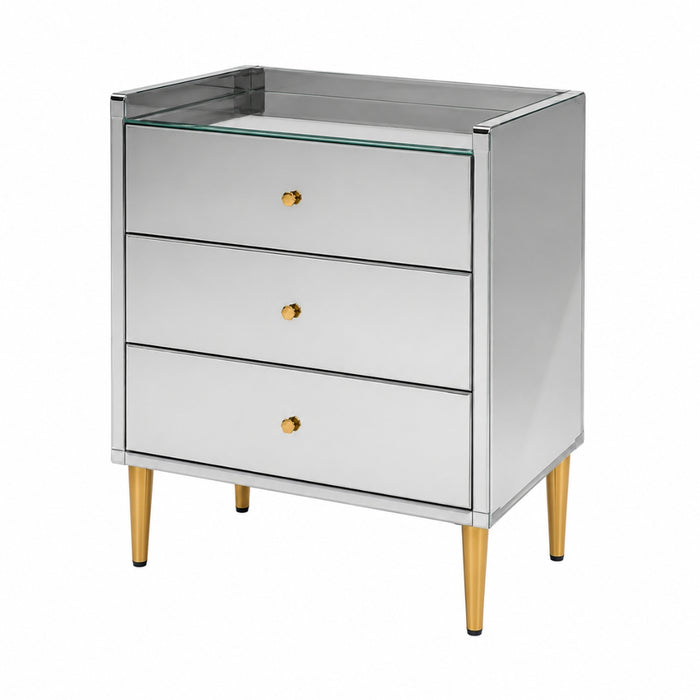 Astoria Mirrored 3 Drawers Chest