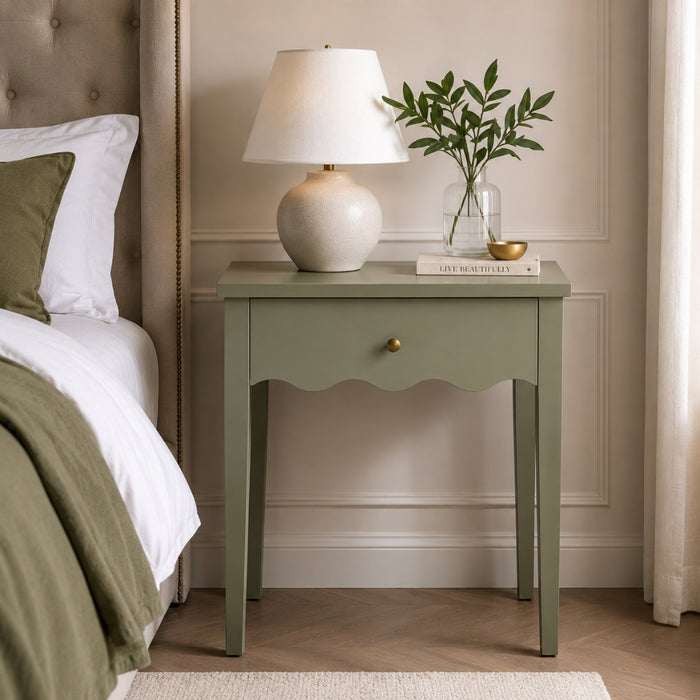 Cove Side Table with Drawer