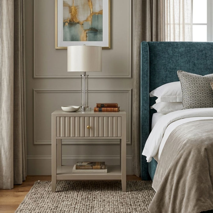 Ainsley Bedside Table with Drawer & Shelf (4)