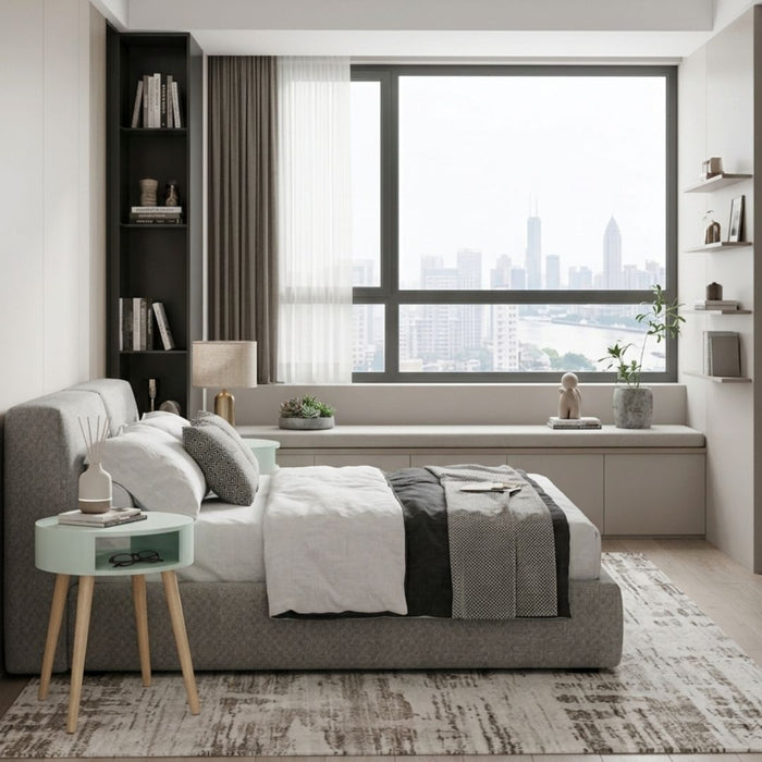 Avery Bedside Table with Open Shelf (4)