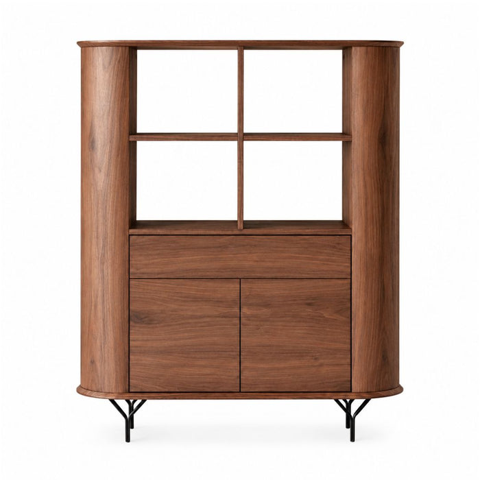 Baiter Highboard – 2 Doors, Drawer & Open Shelves