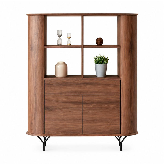 Baiter Highboard – 2 Doors, Drawer & Open Shelves