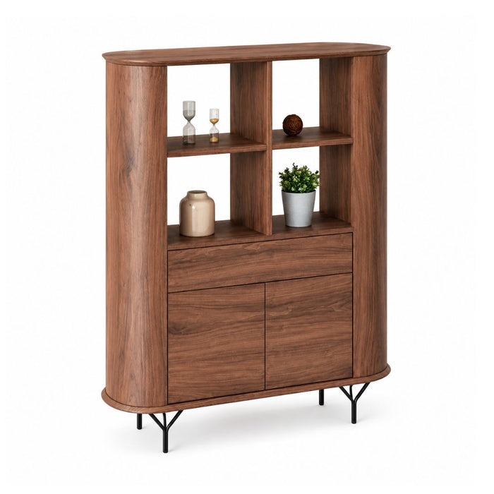 Baiter Highboard – 2 Doors, Drawer & Open Shelves