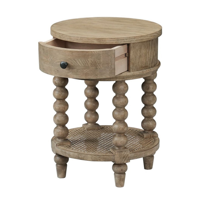 Bellamy Bedside Table with Drawer & Shelf (13)