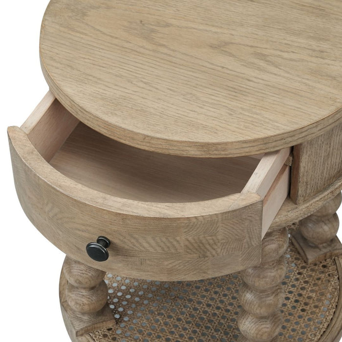 Bellamy Bedside Table with Drawer & Shelf (13)