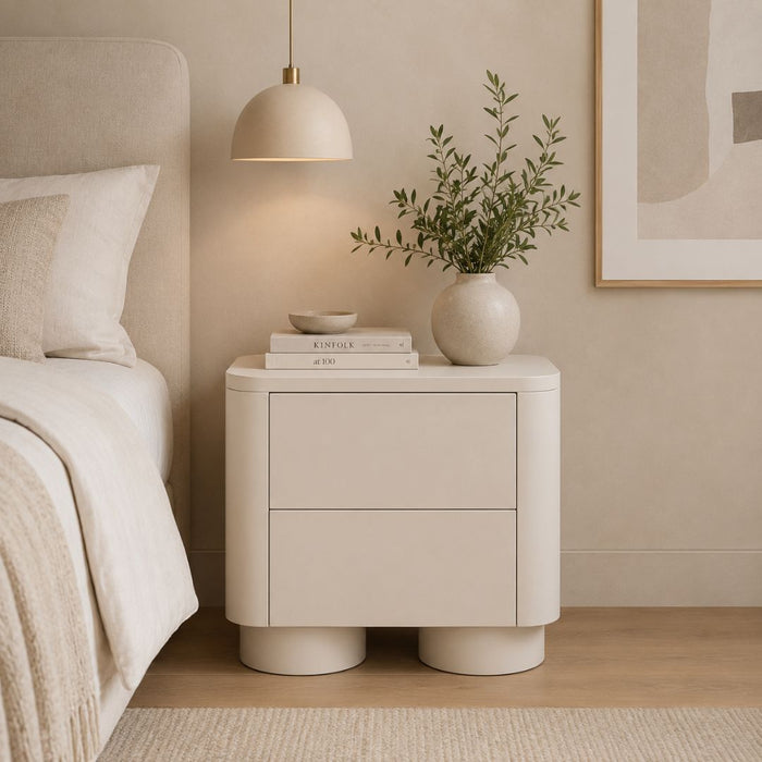 Cora Bedside Table – 2 Drawers