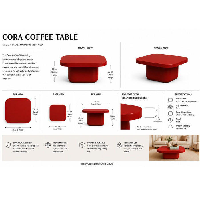 Cora Sculptural Coffee Table