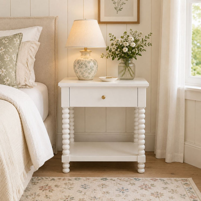 Hadley Bedside Table with Drawer & Shelf (4)