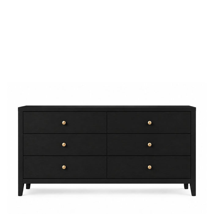 Hartley 6 Drawers Chest – Matte Black
