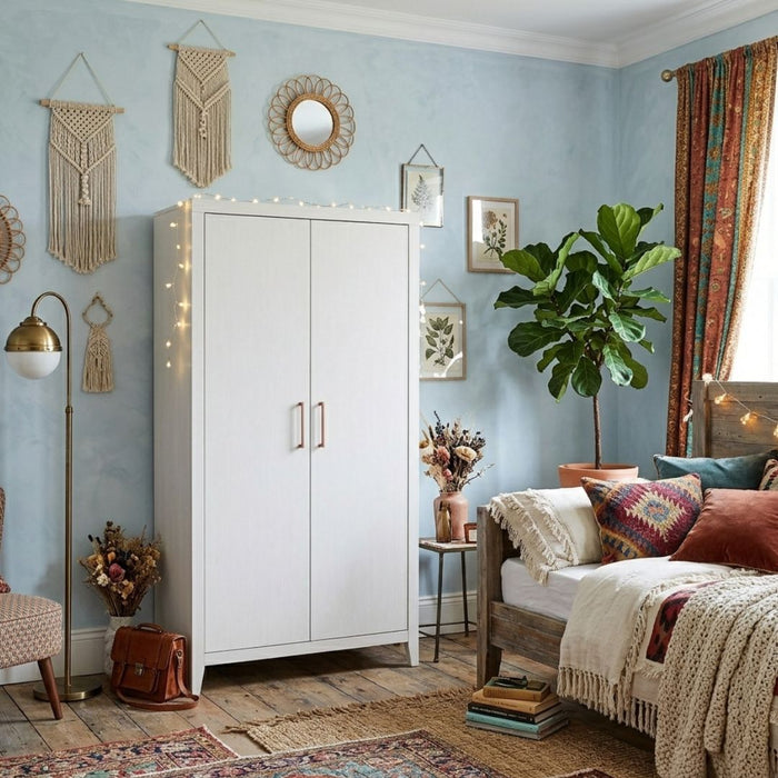 Hartley Wardrobe 2 Doors – Antique White