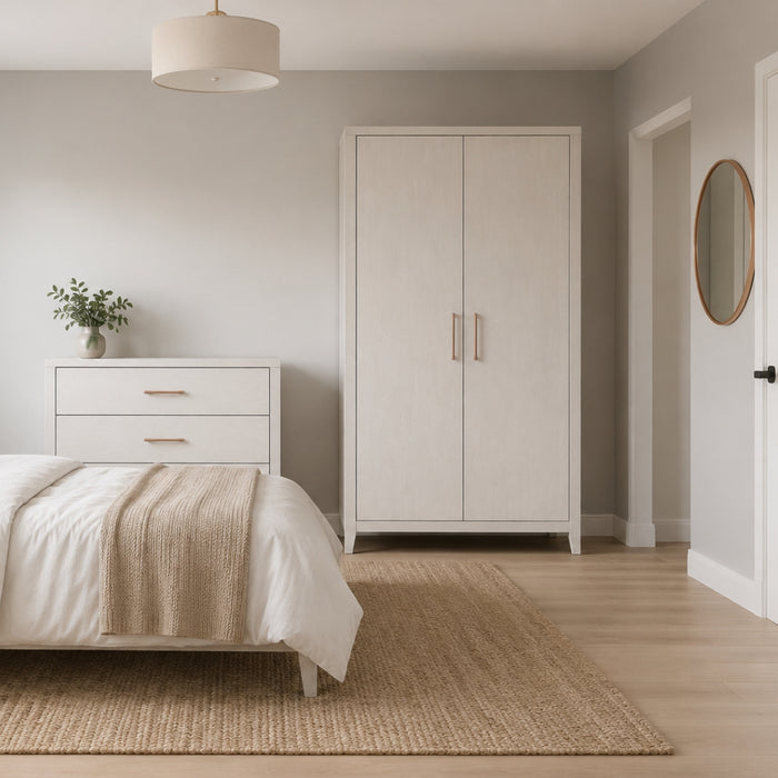 Hartley Wardrobe 2 Doors – Antique White