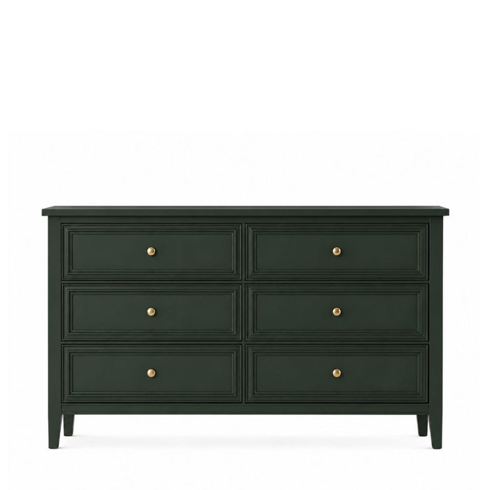 Hunter 6 Drawers Chest – Dark Green