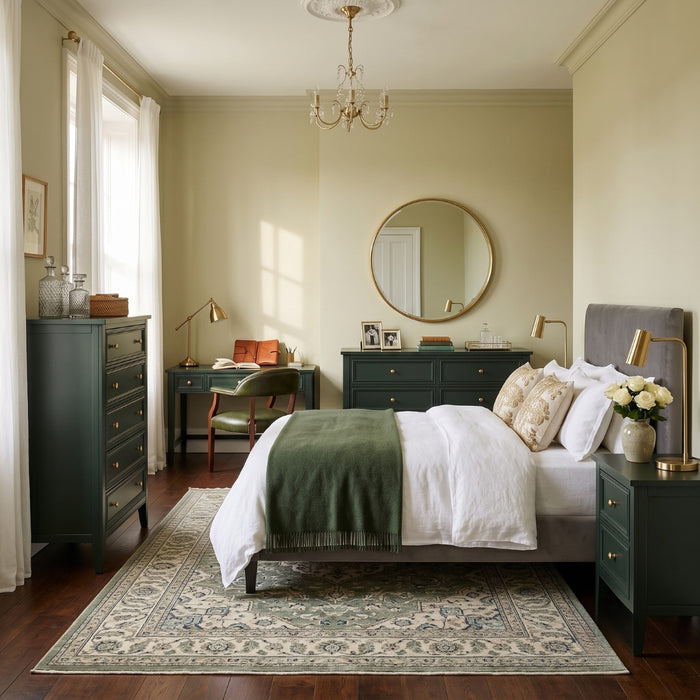 Hunter 6 Drawers Chest – Dark Green