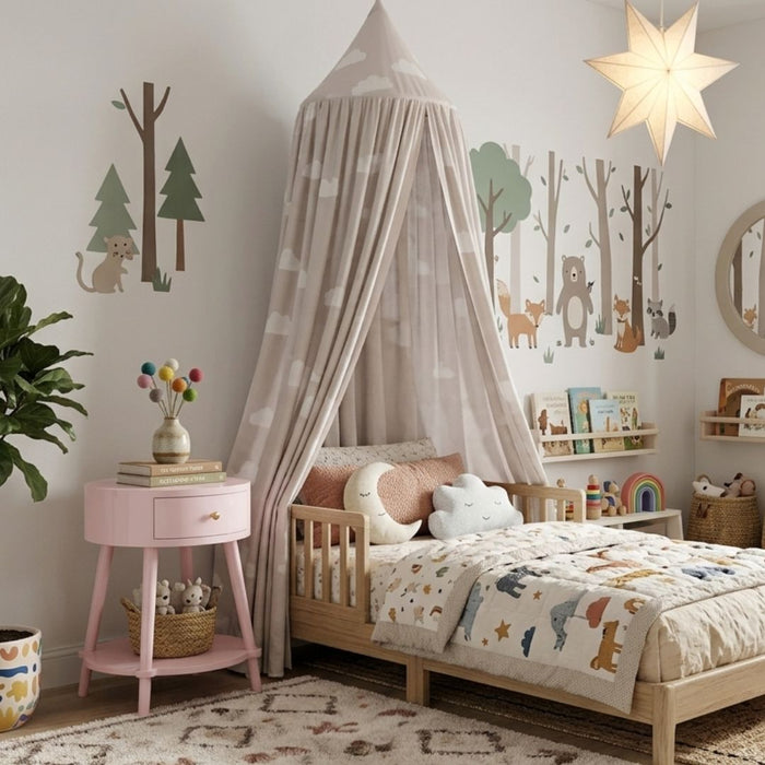 Luna Bedside Table with Drawer & Shelf (4)