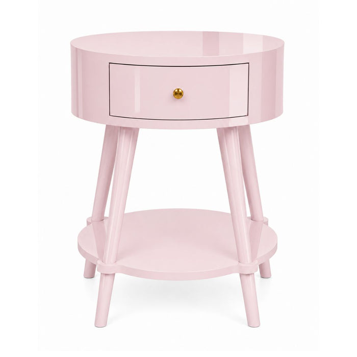 Luna Bedside Table with Drawer & Shelf (4)