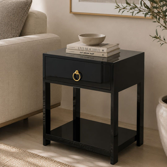 Mori Side Table with Drawer & Shelf (4)