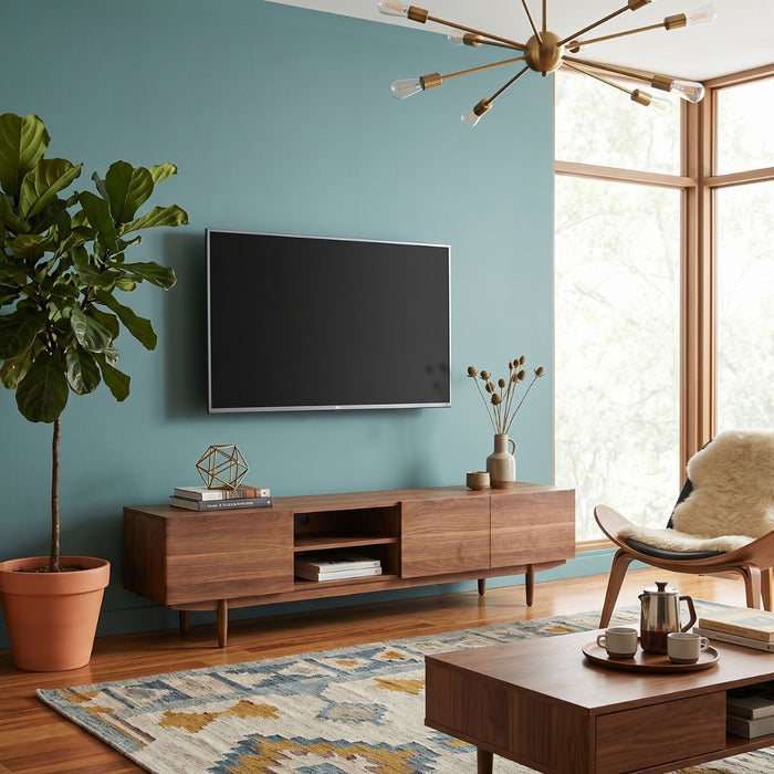 Noma TV Unit – 3 Doors & Open Shelves