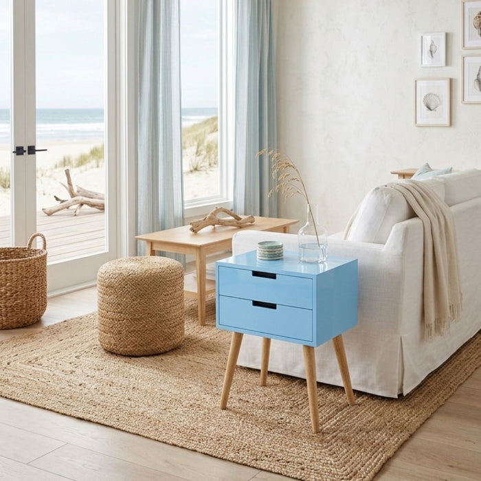 Nova Bedside Table – 2 Drawers (4)