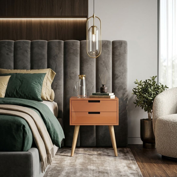 Nova Bedside Table – 2 Drawers (4)