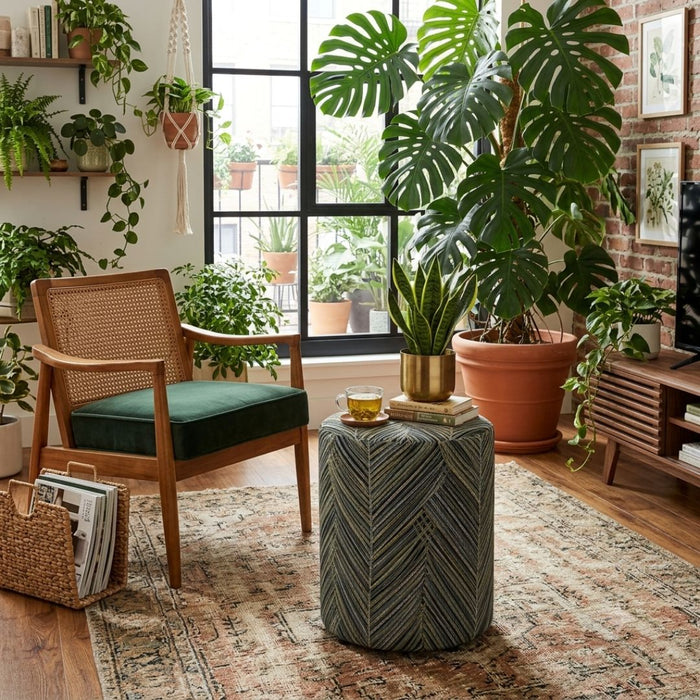 Palm Geometry Occasional Stool (22)