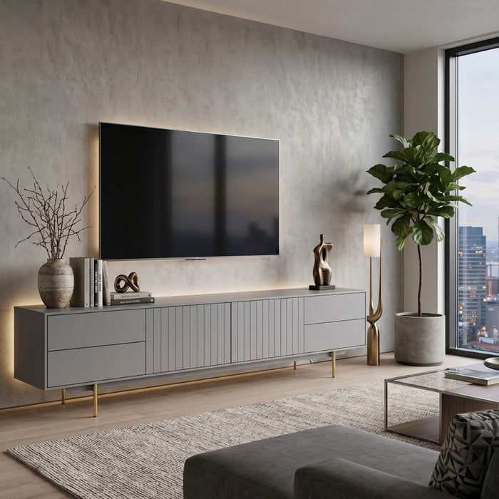 Poole TV Unit – 2 Doors & 4 Drawers