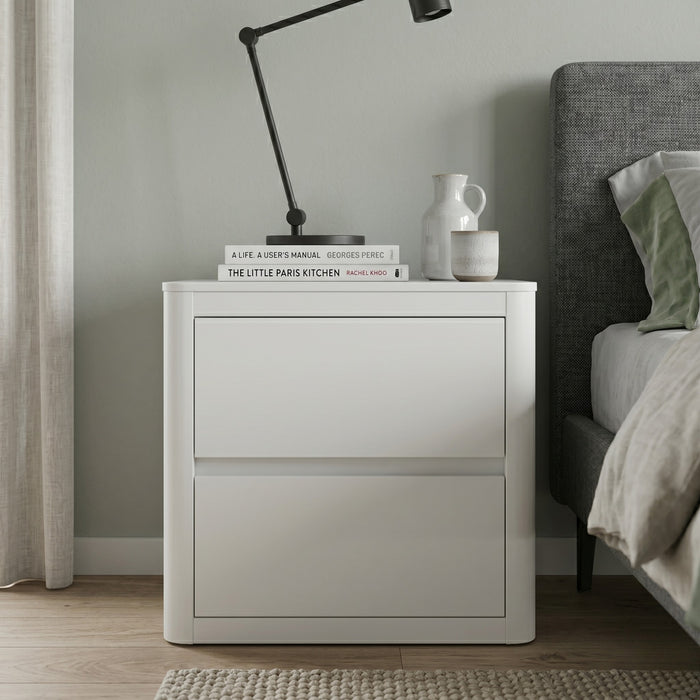Porcelain Bedside Table – 2 Drawers