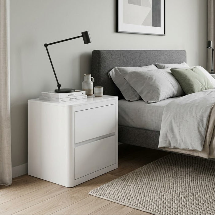 Porcelain Bedside Table – 2 Drawers