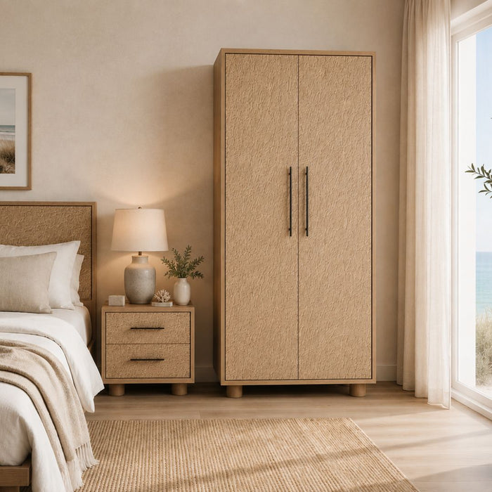 Sandpiper Wardrobe 2 Doors – Rounded Legs
