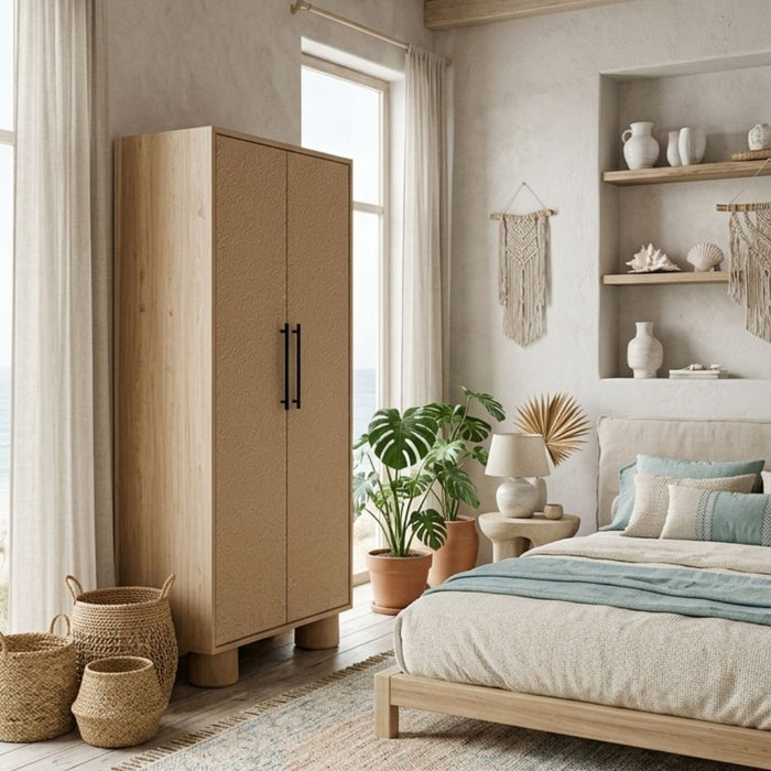 Sandpiper Wardrobe 2 Doors – Rounded Legs