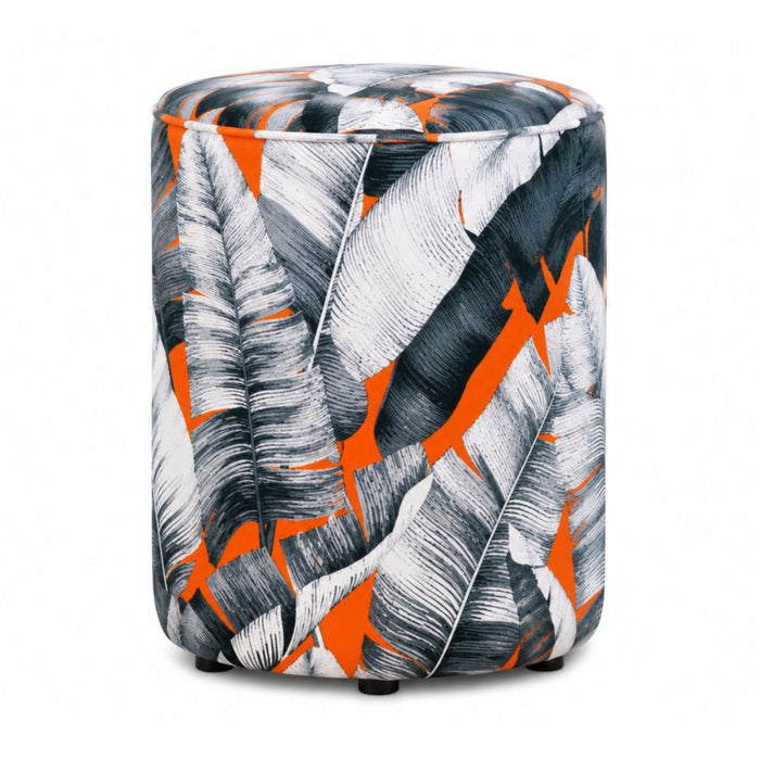 Sunset Banana Leaf Occasional Stool (22)