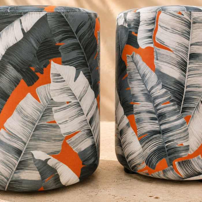 Sunset Banana Leaf Occasional Stool (22)