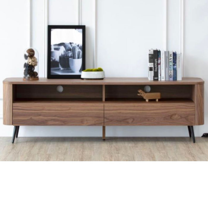Upton TV Unit – 2 Drawers & Open Shelves