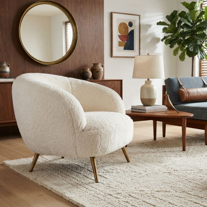 Velora Short Wool Sheepskin Lounge Chair (12)