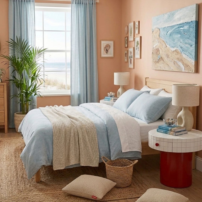 Vert Round Bedside Table with Drawer