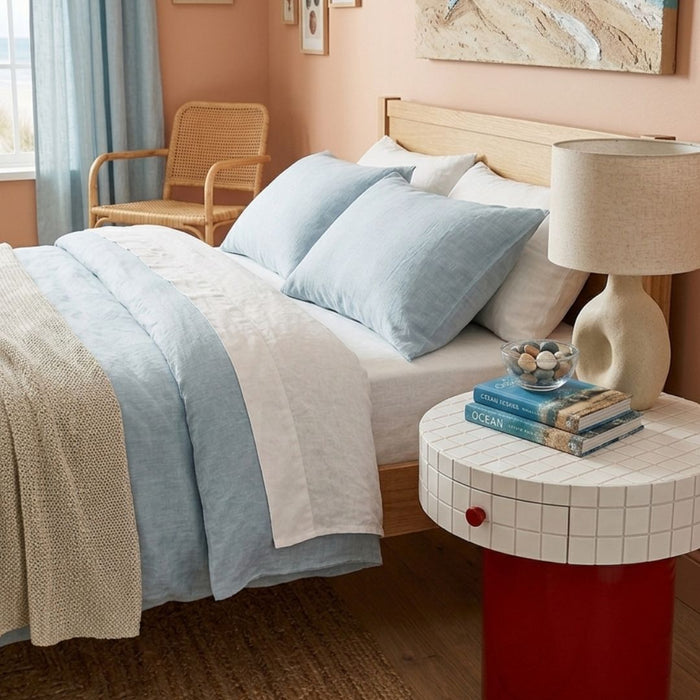 Vert Round Bedside Table with Drawer
