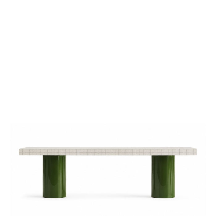 Vert Rectangular Dining Table – Mitred Tiled Corners