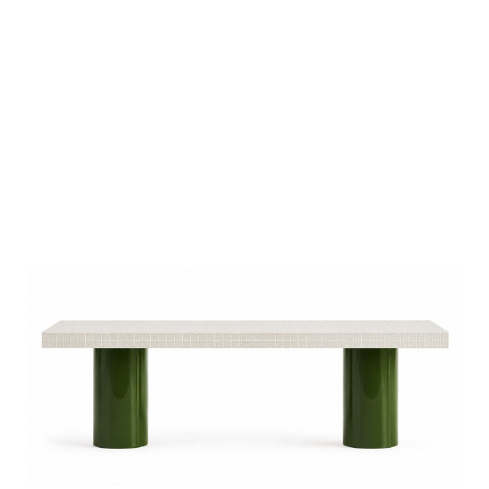 Vert Rectangular Dining Table – Mitred Tiled Corners