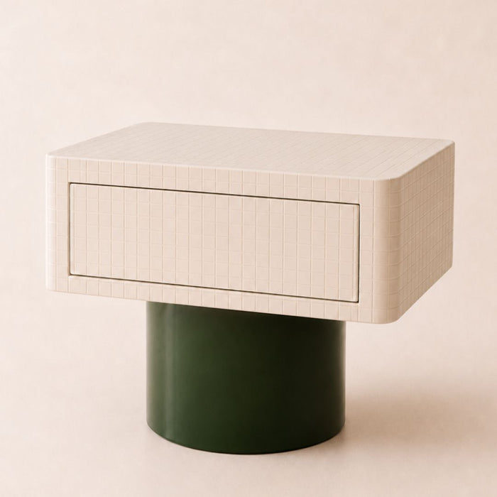 Vert Square Bedside Table with Drawer
