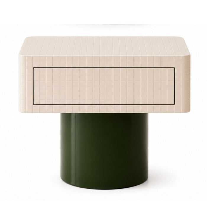 Vert Square Bedside Table with Drawer