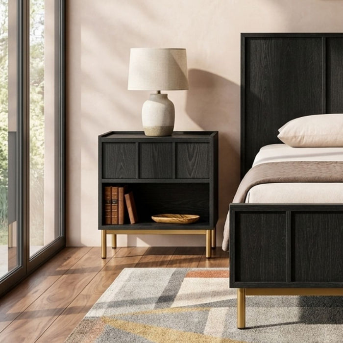 Westwood Bedside Table with Drawer & Shelf