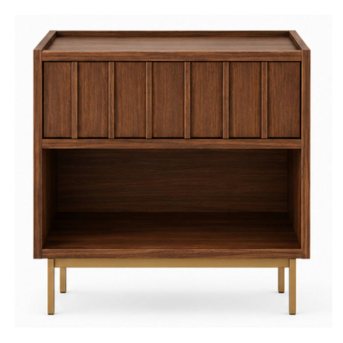 Westwood Bedside Table with Drawer & Shelf