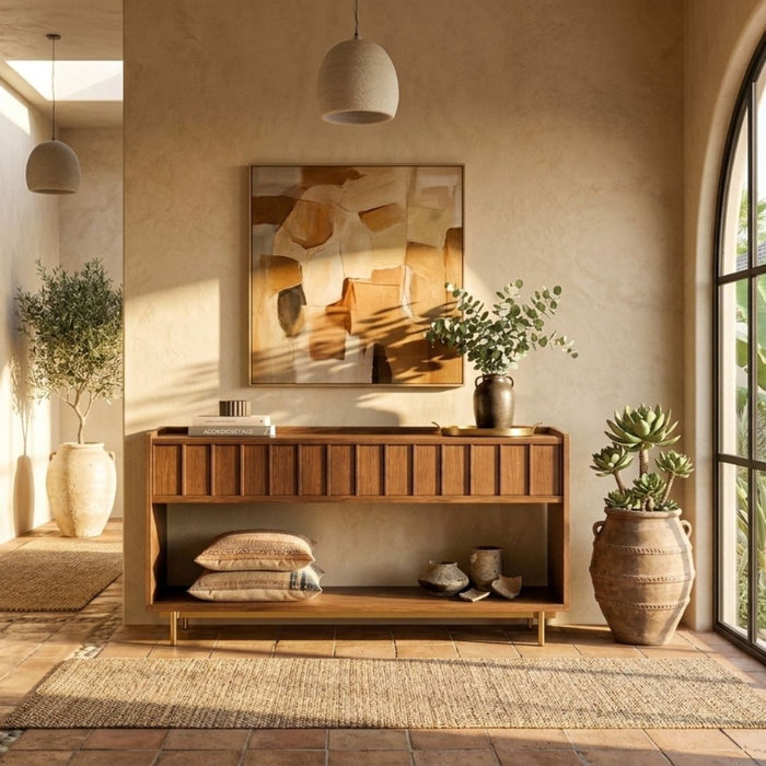 Westwood Console Table 3 Drawers with Lower Shelf
